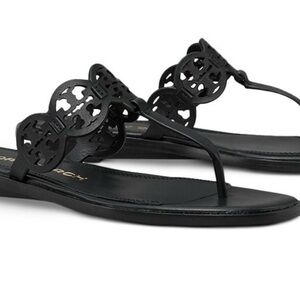 Tory Burch Black Tiny Miller Women's Sandals 10.5